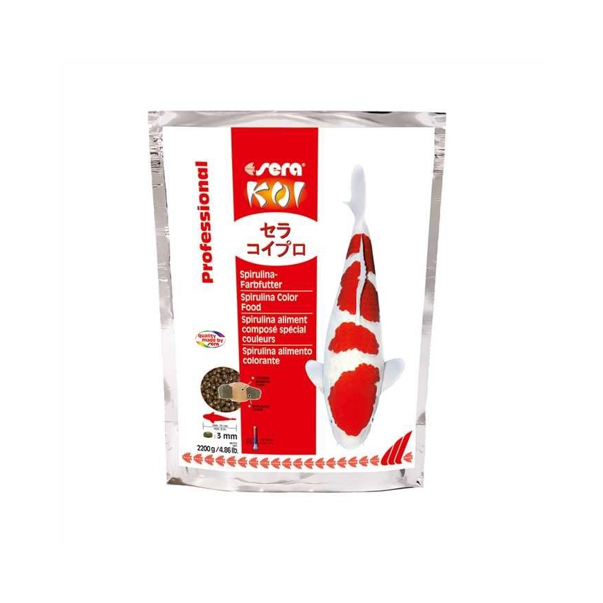 Sera Koi Professional Spirulina Color Food 2.200 g - professional food