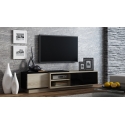 Cama TV cabinet SIGMA1 180 sonoma oak/black gloss Cama TV cabinet SIGMA1 180 sonoma oak/black gloss