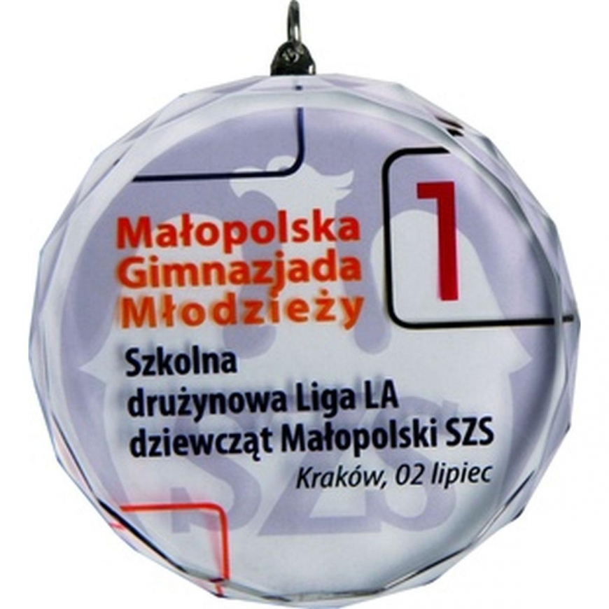 Tryumf Glass medal with LuxorJet color