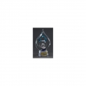 Tryumf Engraved glass trophy +paint filling Tryumf Engraved glass trophy +paint filling