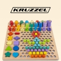 Kruzzel Wooden puzzle - beads DU17252
