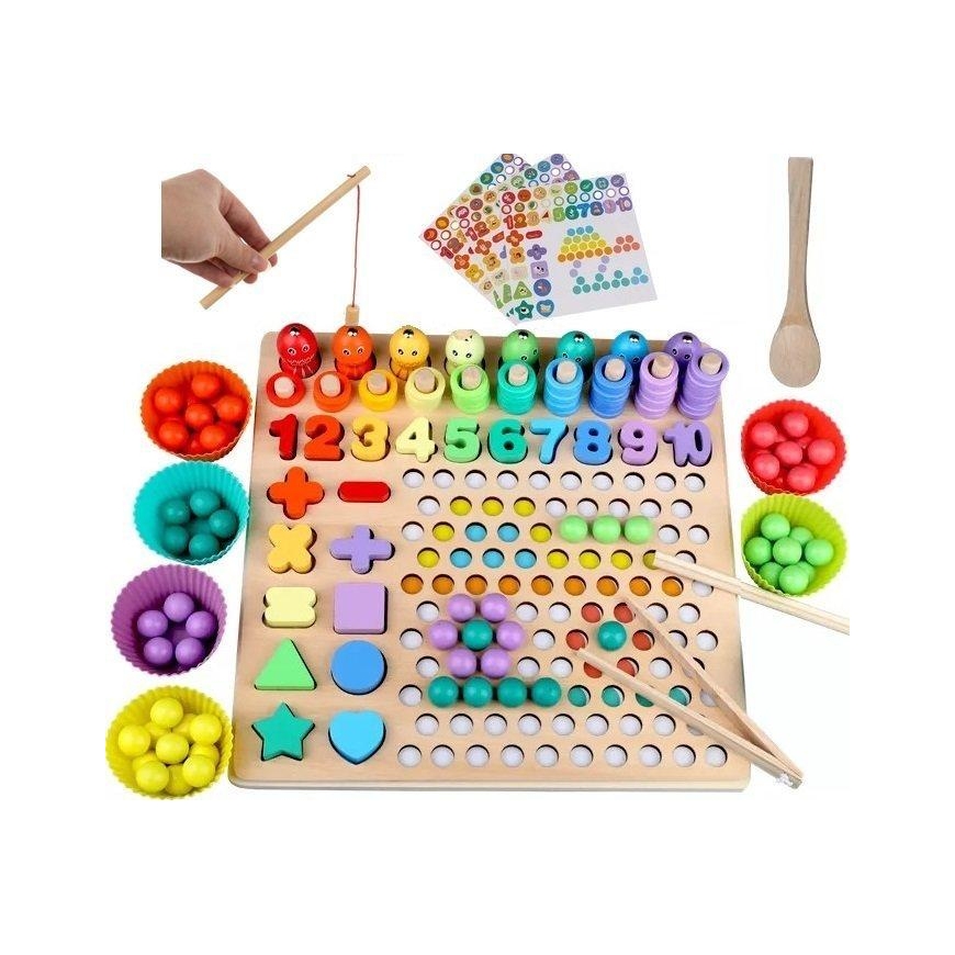 Kruzzel Wooden puzzle - beads DU17252 – 3