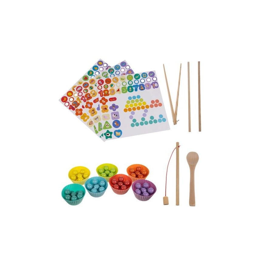 Kruzzel Wooden puzzle - beads DU17252 – 4