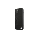 Case BMW BMHCP14LSLLBK iPhone 14 Pro 6.1 "juodas / juodas Leather Stamp