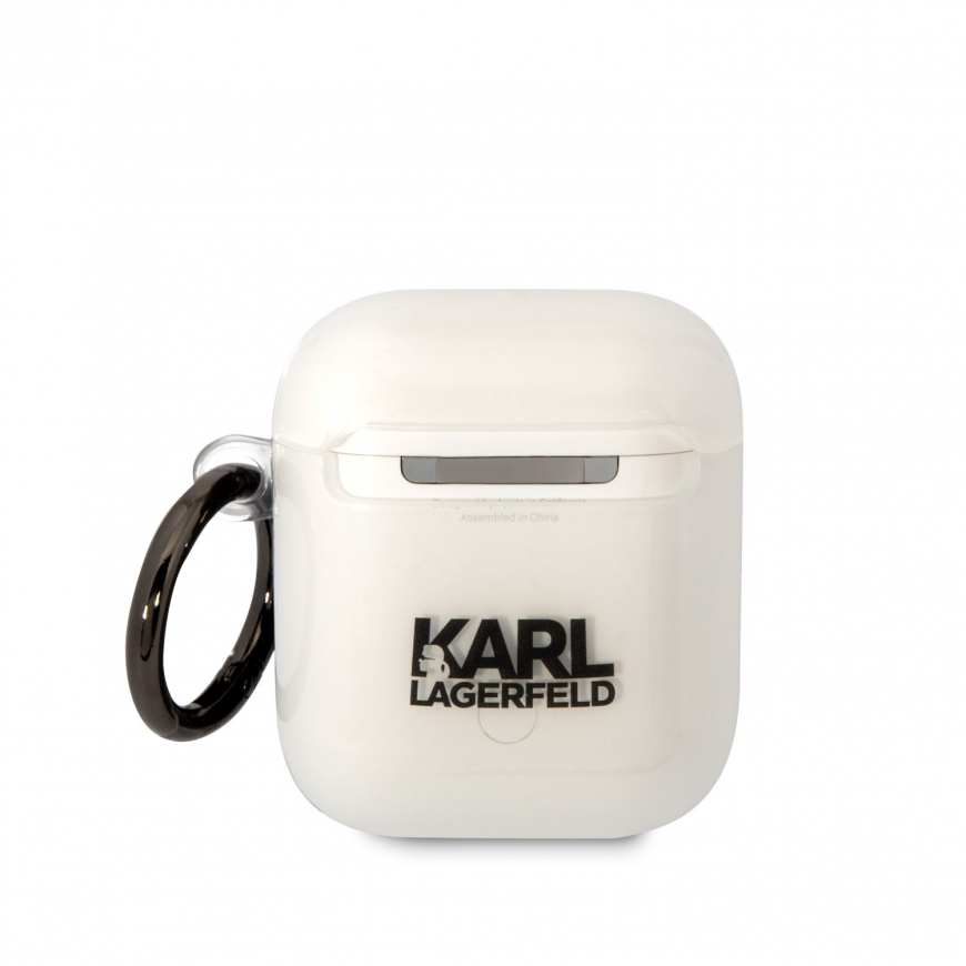 Karl Lagerfeld KLA2HNIKTCT AirPods 1/2 cover transparent Karl`s Head – 2