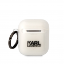 Karl Lagerfeld KLA2HNIKTCT AirPods 1/2 cover transparent Karl`s Head