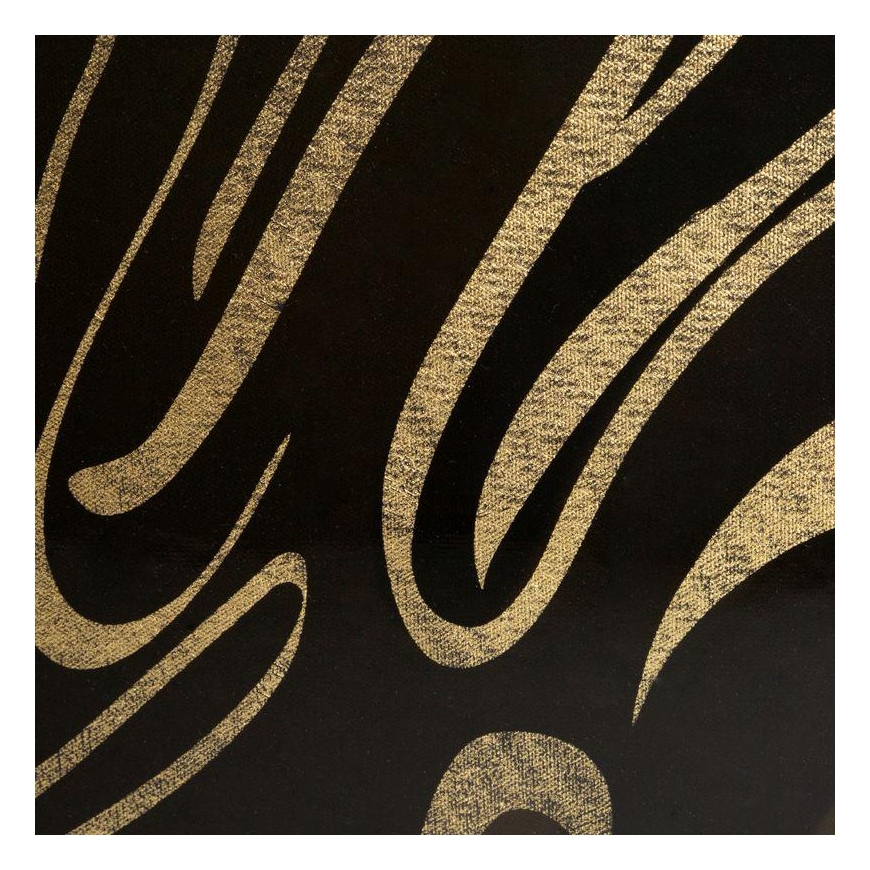 Eurofirany LIMITED COLLECTION Painting ALISMA3 with gold glossy print in gold frame, 53X53 cm – 3