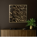 Eurofirany LIMITED COLLECTION Paveikslas ALISMA3 su auksiniu blizgiu atspaudu auksiniame rėmelyje, 53X53 cm Eurofirany LIMITED COLLECTION Paveikslas ALISMA3 su auksiniu blizgiu atspaudu auksiniame rėmelyje, 53X53 cm