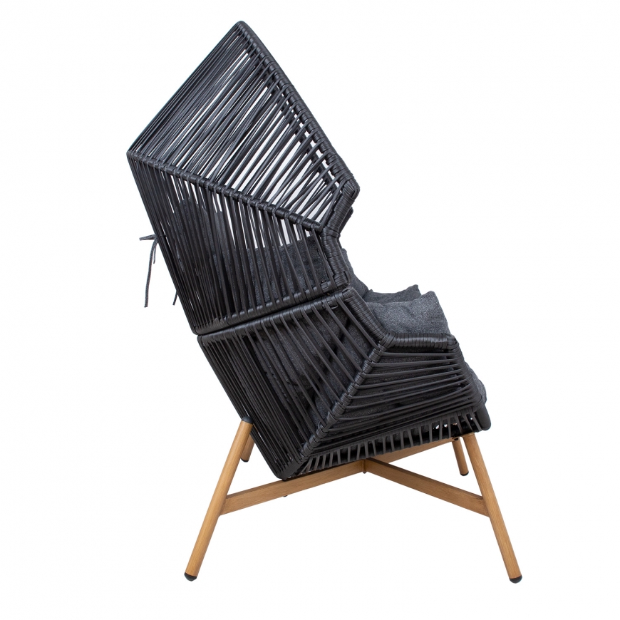 Leisure chair HELSINKI black – 3