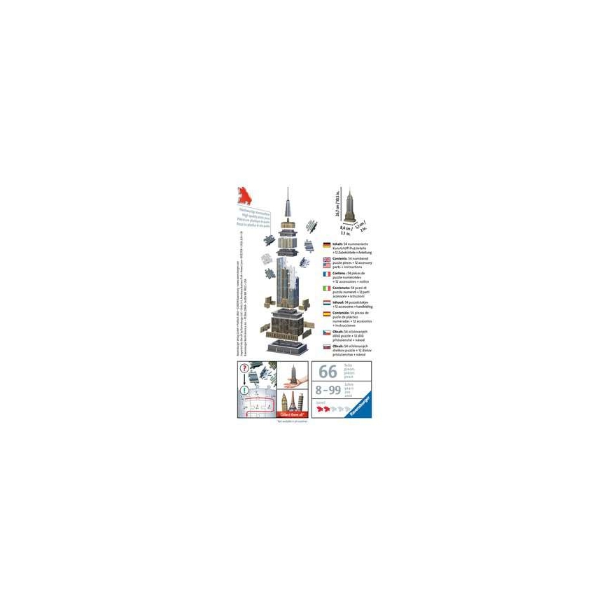 Ravensburger Mini Empire State Building 3D pusle 66 tk Ehitised – 2