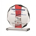 Tryumf LuxorJet color printing glass trophy Tryumf LuxorJet color printing glass trophy