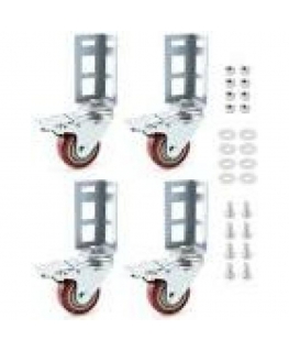 Qoltec QOLTEC 54508 Rack castors set