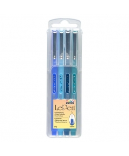 Marvy Uchida MARVY stylish fine point pens "Le Pen" Blue, 4 colors