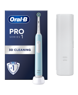 Braun D305.513.3X Pro Series 1 Caribbean Mėlyna Elektrinis Dantų Šepetėlis + Kelioninis Dėklas
