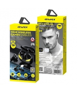Awei Headphones Bluetooth 5.0 T35 TWS + Dock station - for games - black