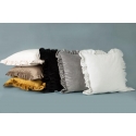 Eurofirany VELVET / 25 Aksominis pagalvės užvalkalas, dekoruotas raukiniais, 45 X 45 cm, spalva: mėlyna Eurofirany VELVET / 25 Aksominis pagalvės užvalkalas, dekoruotas raukiniais, 45 X 45 cm, spalva: mėlyna