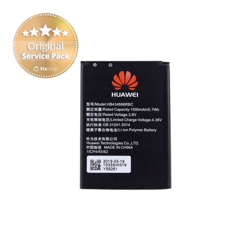 HB434666RBC Huawei Baterija 1500mAh Li-Pol (Service Pack)