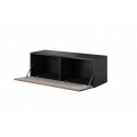 Cama viesistabas mēbeļu komplekts ROCO 3 (2xRO3 + 2xRO4 + 2xRO1) melns / melns / melns