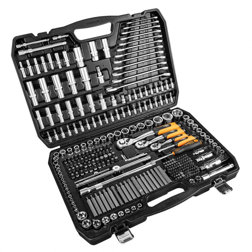 NEOTOOLS Neo Set kluczy 300 parts 1/2", 3/8", 1/4"