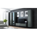 Cama Living room cabinet set VIGO 15 grey/grey gloss