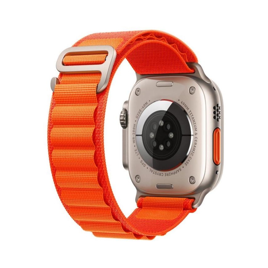 Apple 4/5/6/7/8/ULTRA/SE Smart Watch Strap, Orange, 42/44/45/49mm