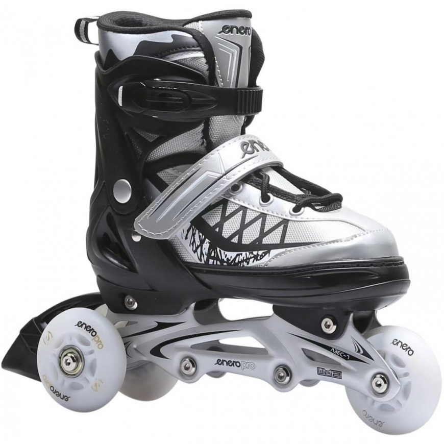 Skates - roller skates 4 in 1 ENERO PRO LED 34 - 37 gray – 2