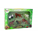 Leantoys Lean Cars Set of 6 Wild Animal Figures Animals of the World