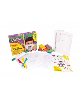 Plasticine coloring set JOVI CRAZY MONSTER, with accessories