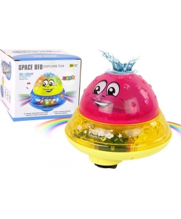 Leantoys Lean Cars Water Ball UFO Diodes Happy Music Pink
