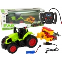 Lean Cars Agricultural Vehicle Tractor with Baler R/C 1:16 Green Lean Cars Agricultural Vehicle Tractor with Baler R/C 1:16 Green