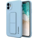 iLike Samsung Galaxy A22 5G Kickstand Case Silicone Stand Cover Light Blue