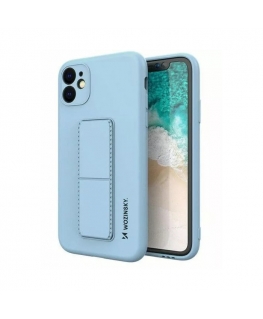 Wozinsky Apple iPhone 12 Kickstand Case silicone case with stand Blue