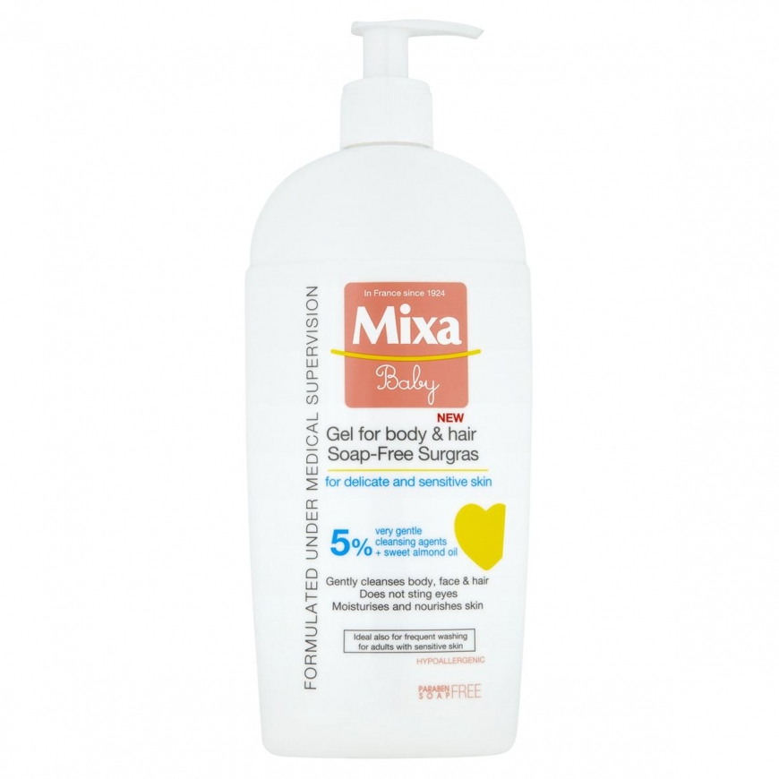 Mixa nourishing baby hair and body