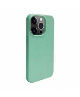 iLike Apple iPhone 14 Pro Max Silicone plastic case Eco Print Design Flower Green