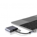RoGer USB-C Мультимедиа адаптер HDMI 4K@30Hz / VGA 1080p / USB 3.0 / USB-C PD / Серый RoGer USB-C Мультимедиа адаптер HDMI 4K@30Hz / VGA 1080p / USB 3.0 / USB-C PD / Серый