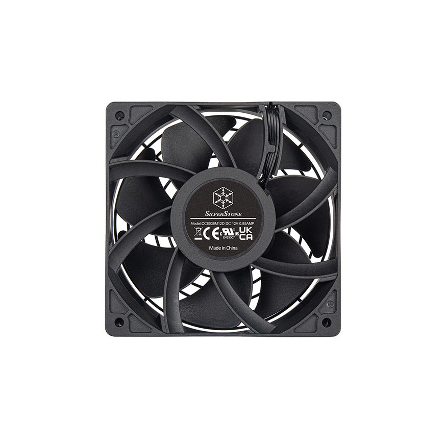 Silverstone FHS 120X Tietokonekotelo Tuuletin 12 cm Musta 1 kpl – 3