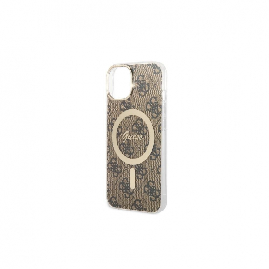 Guess set Case + Charger for iPhone 14 Pro 6.1" GUBPP14LH4EACSW brown BP Magsafe Case + Charger 4G – 4