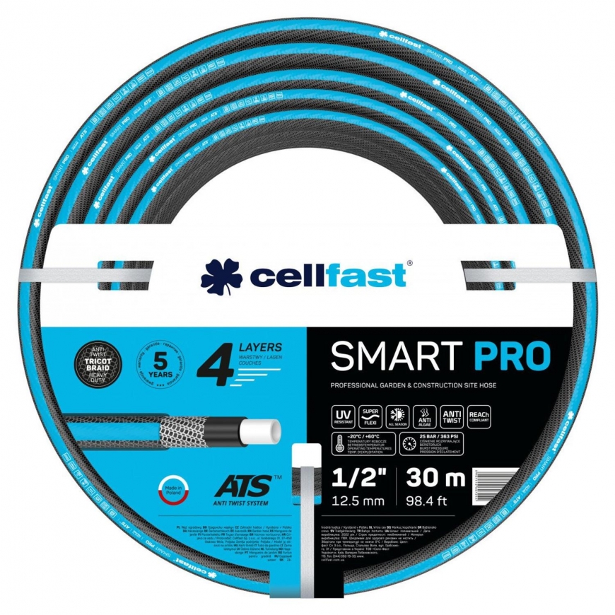 Cellfast Garden hose SMART PRO ATS 1/2" 30 m – 2