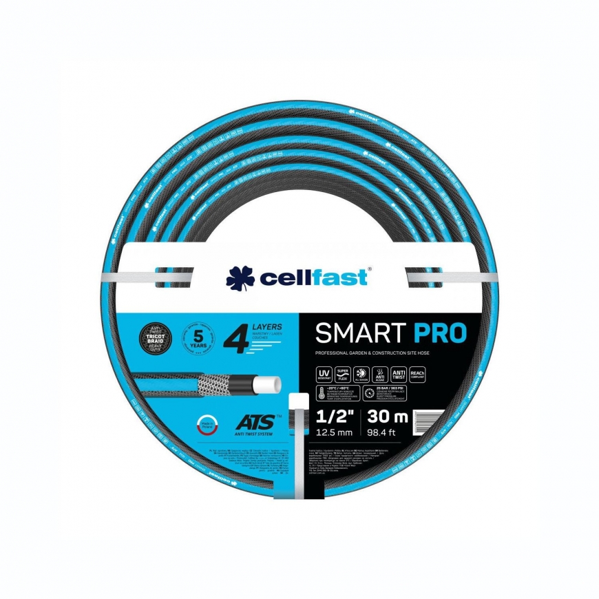 Cellfast Sodo žarna SMART PRO ATS 1/2" 30 m – 4