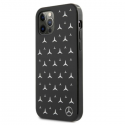 Mercedes MEHCP12LESPBK iPhone 12 Pro Max 6.7" Black Hard Case Silver Stars