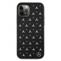 Mercedes MEHCP12LESPBK iPhone 12 Pro Max 6.7" Black Hard Case Silver Stars