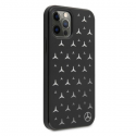 Mercedes MEHCP12LESPBK iPhone 12 Pro Max 6.7" Black Hard Case Silver Stars