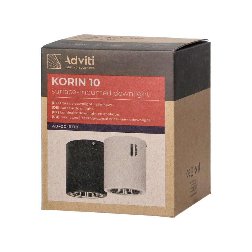 Wall lamp Orno KORIN 10, bottom lamp, 60W, E27, steel, white – 2