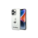Karl Lagerfeld DĖKLAS Karl Lagerfeld KLHCP14LHNKCTGT Apple iPhone 14 Pro permatomas hardcase Imling GLIT NFT Karl & Choupette