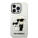 Karl Lagerfeld DĖKLAS Karl Lagerfeld KLHCP14LHNKCTGT Apple iPhone 14 Pro permatomas hardcase Imling GLIT NFT Karl & Choupette