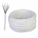 Oem Alarm cable YDTY 6-core 0.5mm - white - 100m Oem Alarm cable YDTY 6-core 0.5mm - white - 100m