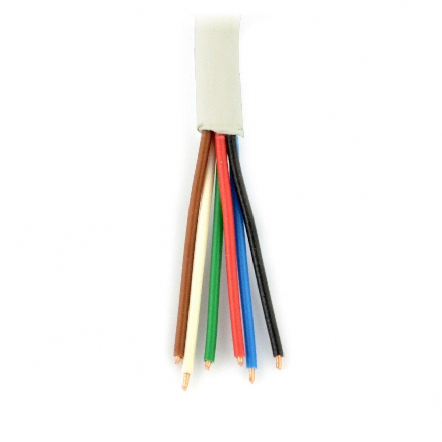 Oem Signalizacijos kabelis YDTY 6-branduolių 0.5mm - baltas - 100m – 5