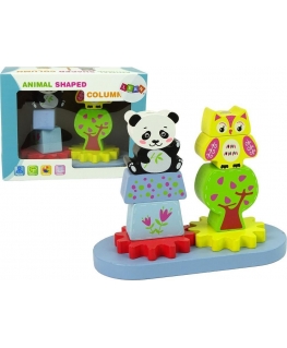 Puzzle Lean Sport Lean Cars Wooden Animals Sorter Owl Panda Gears