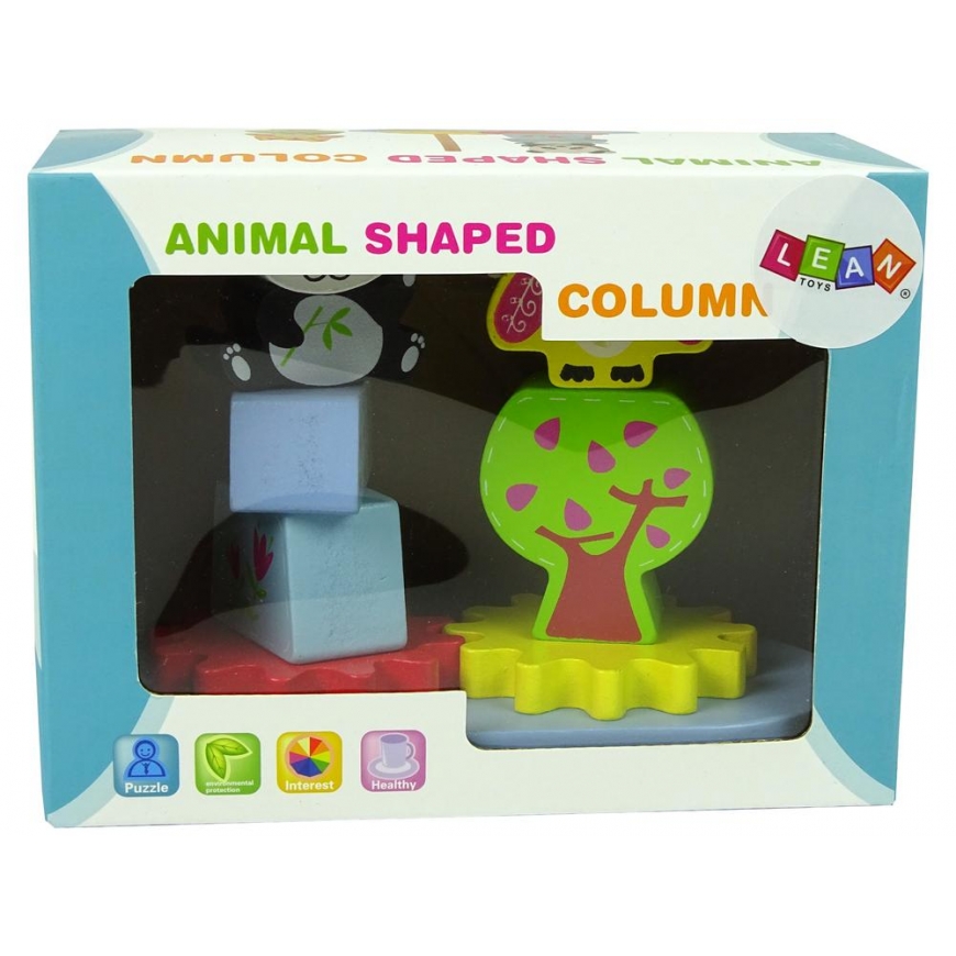 Puzzle Lean Sport Lean Cars Wooden Animals Sorter Owl Panda Gears – 5