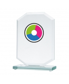 Detail LuxorJet color printing glass trophy